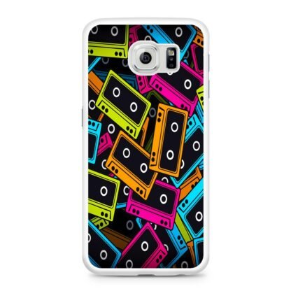 Cassette Tape Multicolor Samsung Galaxy S6 / S6 Edge / S6 Edge Plus Case - Image 2