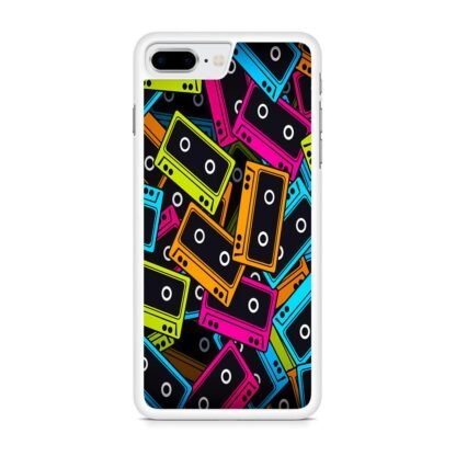 Cassette Tape Multicolor iPhone 7 Plus / 8 Plus Case - Image 2