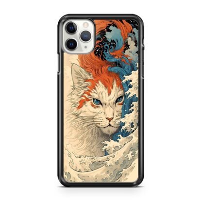 Cat Wave Art Cover iPhone 12 / 12 Pro / 12 Pro Max / 12 Mini Case