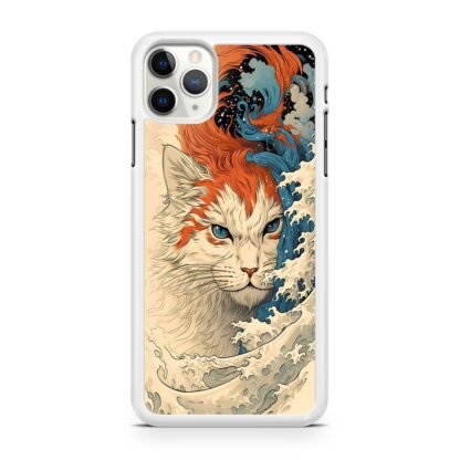 Cat Wave Art Cover iPhone 12 / 12 Pro / 12 Pro Max / 12 Mini Case - Image 2