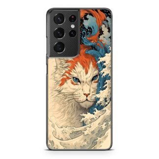 Cat Wave Art Cover Samsung Galaxy S21 / S21 Plus / S21 Ultra / S21 FE Case