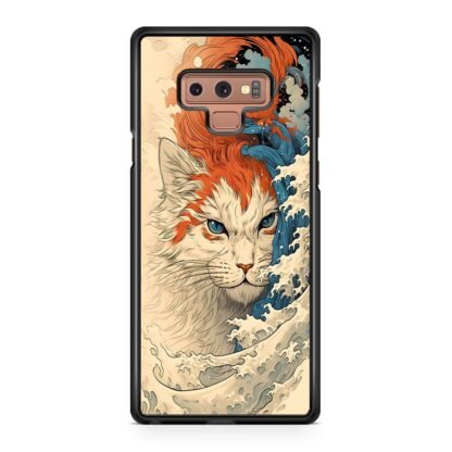 Cat Wave Art Cover Samsung Galaxy Note 9 Case