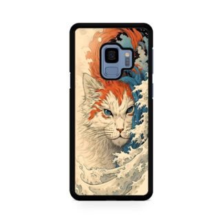 Cat Wave Art Cover Samsung Galaxy S9 / S9 Plus Case