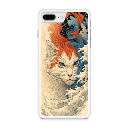Cat Wave Art Cover iPhone 7 Plus / 8 Plus Case - Image 2
