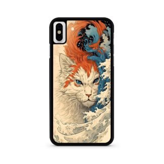 Cat Wave Art Cover iPhone X / XR / XS / XS Max Case