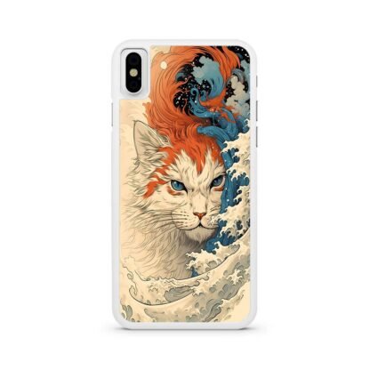 Cat Wave Art Cover iPhone X / XR / XS / XS Max Case - Image 2