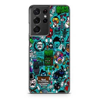 Characters Icons Collage Samsung Galaxy S21 / S21 Plus / S21 Ultra / S21 FE Case