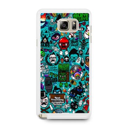 Characters Icons Collage Samsung Galaxy Note 5 Case - Image 2
