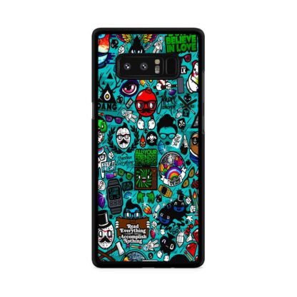 Characters Icons Collage Samsung Galaxy Note 8 Case