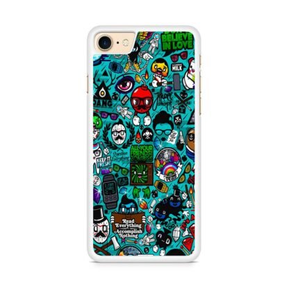 Characters Icons Collage iPhone 7 / 8 / SE 2020 / SE 2022 Case - Image 2