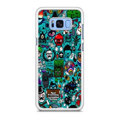 Characters Icons Collage Samsung Galaxy S8 / S8 Plus Case - Image 2