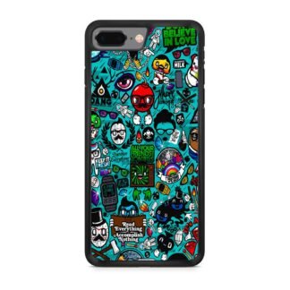 Characters Icons Collage iPhone 7 Plus / 8 Plus Case