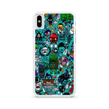 Characters Icons Collage iPhone X / XR / XS / XS Max Case - Image 2
