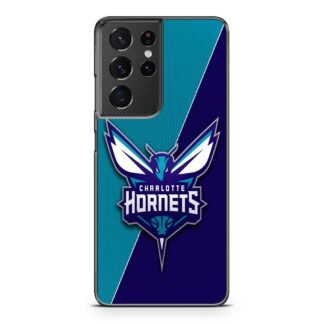 Charlotte Hornets Carbon Logo Samsung Galaxy S21 / S21 Plus / S21 Ultra / S21 FE Case