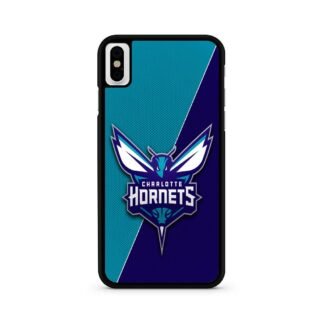Charlotte Hornets Carbon Logo iPhone X / XR / XS / XS Max Case