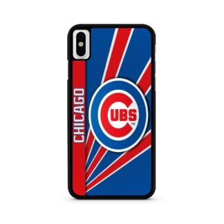 Chicago Cubs Carbon Logo iPhone X / XR / XS / XS Max Case