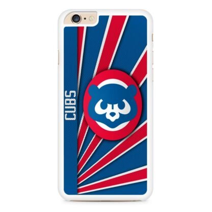 Chicago Cubs MLB Carbon Logo iPhone 6 / 6S / 6 Plus / 6S Plus Case - Image 2
