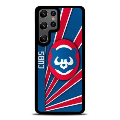 Chicago Cubs MLB Carbon Logo Samsung Galaxy S25 / S25 Plus / S25 Ultra Case