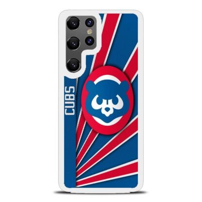 Chicago Cubs MLB Carbon Logo Samsung Galaxy S25 / S25 Plus / S25 Ultra Case - Image 2