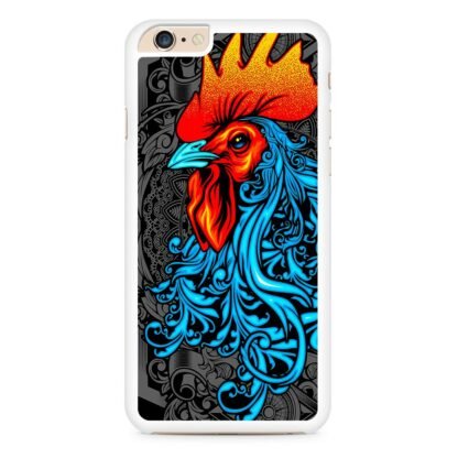 Chicken Rooster Red Blue Art iPhone 6 / 6S / 6 Plus / 6S Plus Case - Image 2