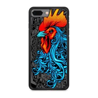 Chicken Rooster Red Blue Art iPhone 7 Plus / 8 Plus Case