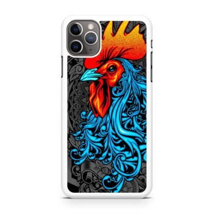 Chicken Rooster Red Blue Art iPhone 15 / 15 Plus / 15 Pro / 15 Pro Max Case - Image 2