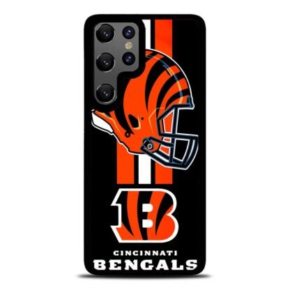 Cincinnati Bengals Helmet NFL Logo Samsung Galaxy S25 / S25 Plus / S25 Ultra Case