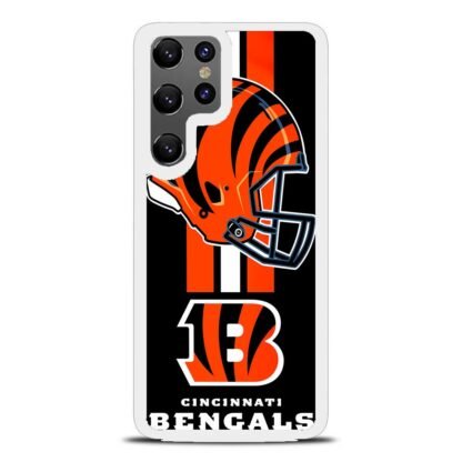 Cincinnati Bengals Helmet NFL Logo Samsung Galaxy S25 / S25 Plus / S25 Ultra Case - Image 2