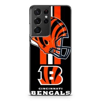 Cincinnati Bengals Helmet NFL Logo Samsung Galaxy S21 / S21 Plus / S21 Ultra / S21 FE Case