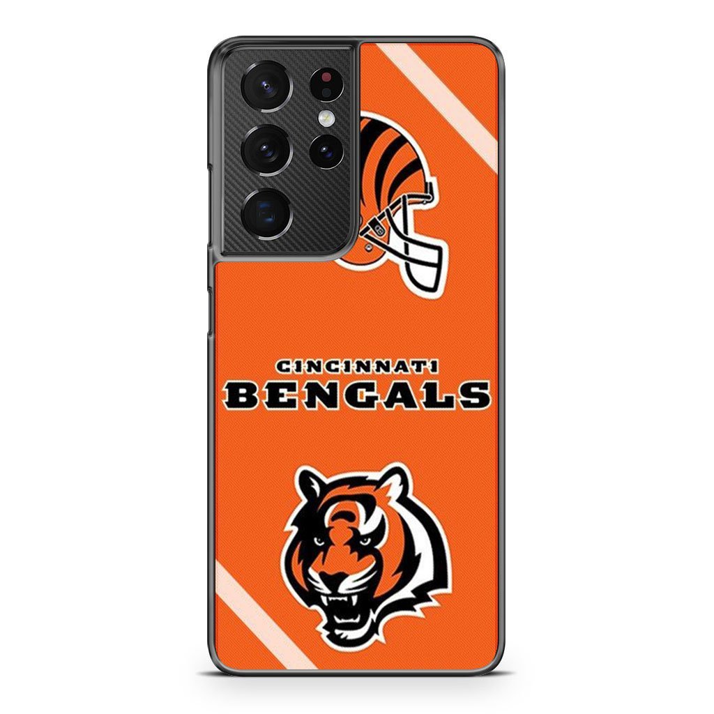 Cincinnati Bengals NFL Logo Samsung Galaxy S21 / S21 Plus / S21 Ultra / S21 FE Case