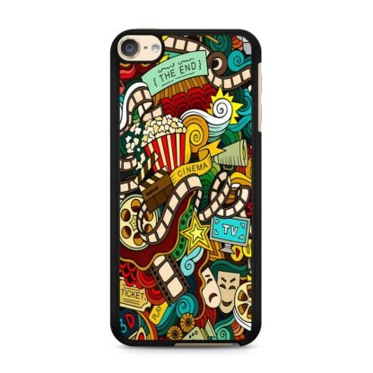 Cinema Movie TV Doodle iPod Touch 6 / 7 Case
