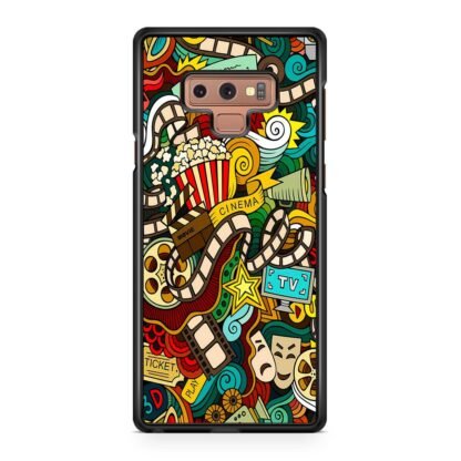 Cinema Movie TV Doodle Samsung Galaxy Note 9 Case