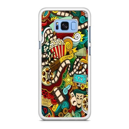 Cinema Movie TV Doodle Samsung Galaxy S8 / S8 Plus Case - Image 2