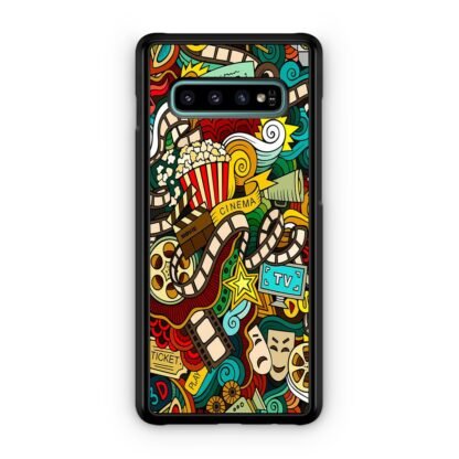 Cinema Movie TV Doodle Samsung Galaxy S10 / S10e / S10 Plus / S10 5G Case