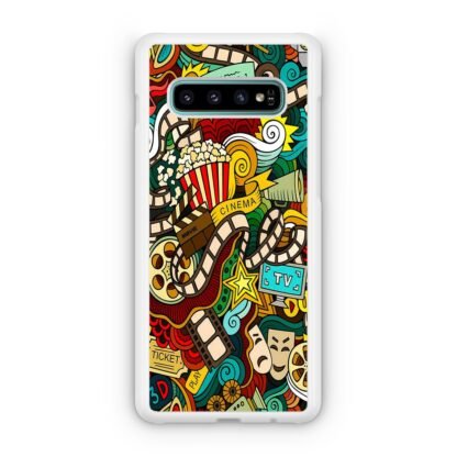 Cinema Movie TV Doodle Samsung Galaxy S10 / S10e / S10 Plus / S10 5G Case - Image 2
