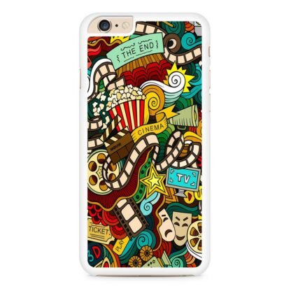 Cinema Movie TV Doodle iPhone 6 / 6S / 6 Plus / 6S Plus Case - Image 2
