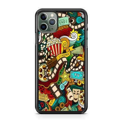 Cinema Movie TV Doodle iPhone 15 / 15 Plus / 15 Pro / 15 Pro Max Case