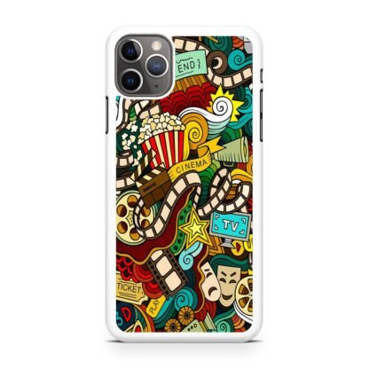 Cinema Movie TV Doodle iPhone 15 / 15 Plus / 15 Pro / 15 Pro Max Case - Image 2