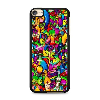 Cocktail Drink Collage iPod Touch 6 / 7 Case