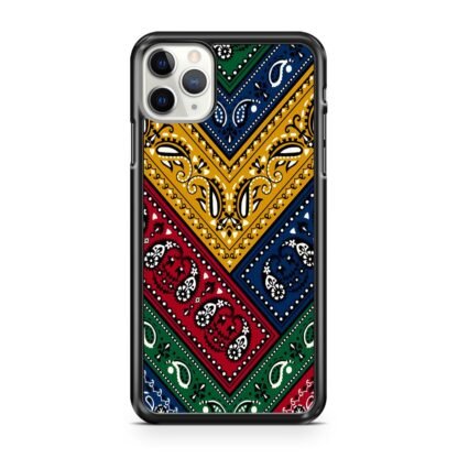 Colorful Abstract Bandana Textile iPhone 12 / 12 Pro / 12 Pro Max / 12 Mini Case