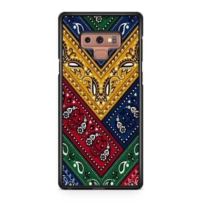 Colorful Abstract Bandana Textile Samsung Galaxy Note 9 Case