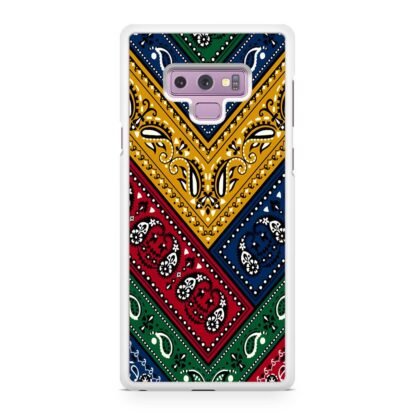 Colorful Abstract Bandana Textile Samsung Galaxy Note 9 Case - Image 2