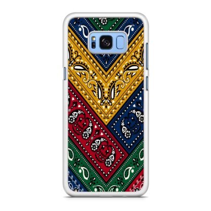 Colorful Abstract Bandana Textile Samsung Galaxy S8 / S8 Plus Case - Image 2