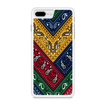 Colorful Abstract Bandana Textile iPhone 7 Plus / 8 Plus Case - Image 2