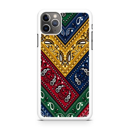 Colorful Abstract Bandana Textile iPhone 15 / 15 Plus / 15 Pro / 15 Pro Max Case - Image 2