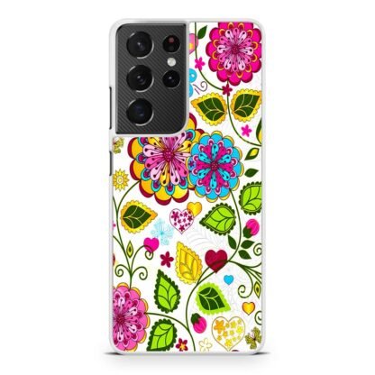 Colorful Flowers Samsung Galaxy S21 / S21 Plus / S21 Ultra / S21 FE Case - Image 2