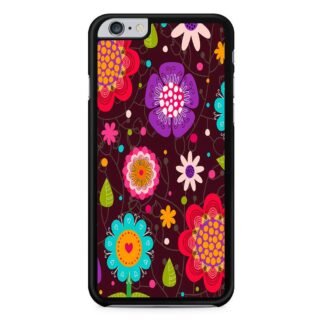 Colorful Flowers Brown iPhone 6 / 6S / 6 Plus / 6S Plus Case