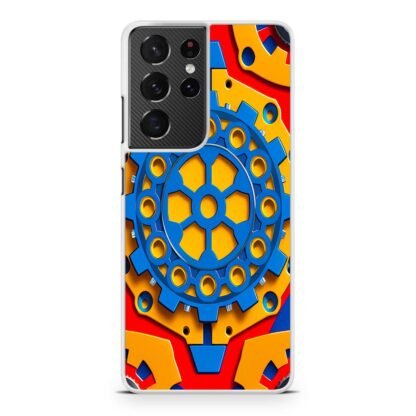 Colorful Gear Cover Samsung Galaxy S21 / S21 Plus / S21 Ultra / S21 FE Case - Image 2