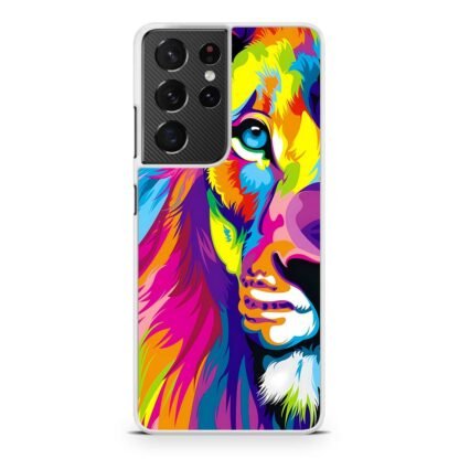 Colorful Lion Samsung Galaxy S21 / S21 Plus / S21 Ultra / S21 FE Case - Image 2