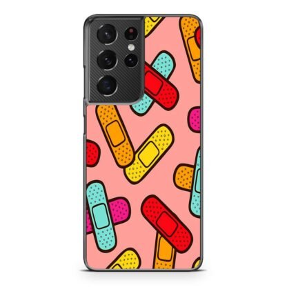 Colorful Plaster Collage Samsung Galaxy S21 / S21 Plus / S21 Ultra / S21 FE Case